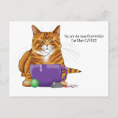 Beste kat-mam ooit! briefkaart (Voorkant)