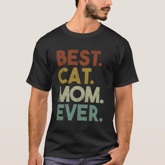 Beste kat mam ooit gekke kat dame t-shirt (Voorkant)
