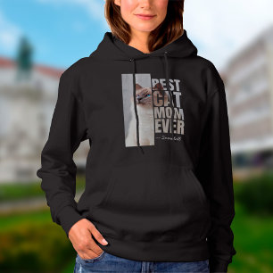 Beste kat mam ooit gepersonaliseerd huisdier foto  hoodie