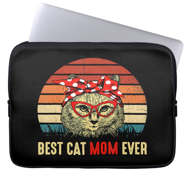  beste kat mam ooit Happy Moederdag Gift Laptop Sleeve (Voorkant)