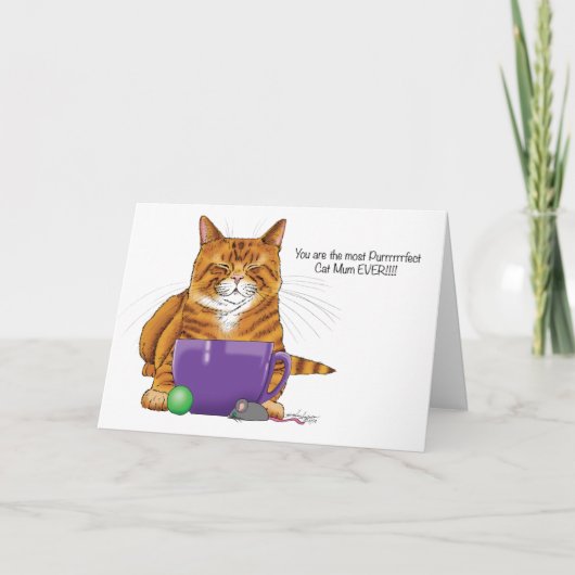 Beste kat-mam ooit! kaart (Voorkant)