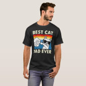 Beste kat-mam ooit  kat-kool zonnebril t-shirt (Voorkant volledig)