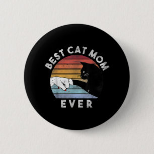 Beste kat-mam ooit Kat Mam, Funny Cat Lovers Ronde Button 5,7 Cm