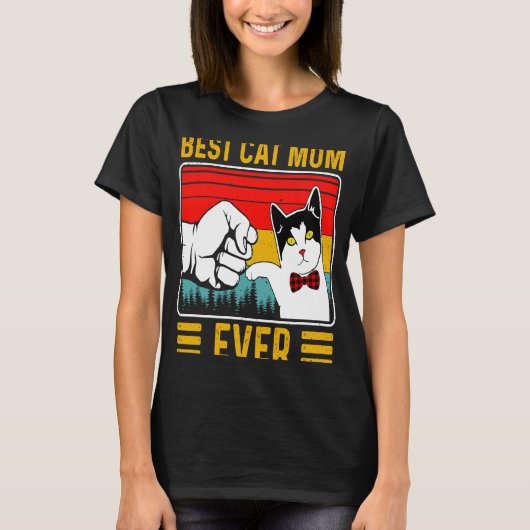 Beste kat mam ooit  kitten kat mam oma m t-shirt (Voorkant)