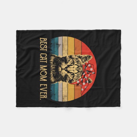  beste kat mam ooit leuk Moederdag kat mam Fleece Deken (Voorkant (Horizontaal))