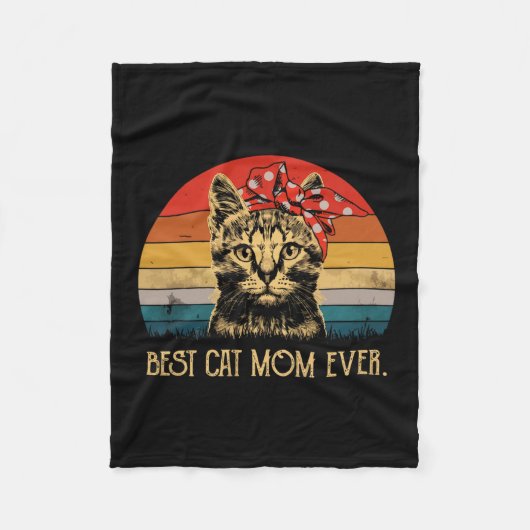  beste kat mam ooit leuk Moederdag kat mam Fleece Deken (Voorkant)