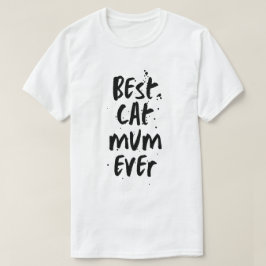 Beste kat mam ooit modern eenvoudig trendy Schatti T-shirt