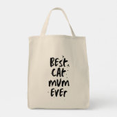 Beste kat mam ooit modern eenvoudig trendy Schatti Tote Bag (Achterkant)