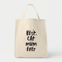 Beste kat mam ooit modern eenvoudig trendy Schatti Tote Bag