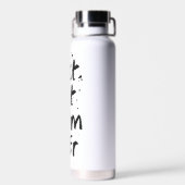 Beste kat mam ooit modern eenvoudig trendy Schatti Waterfles (Achterkant)