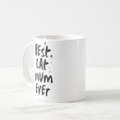 Beste kat mam ooit modern eenvoudige trendy Mok (Voorkant links)