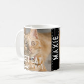 Beste kat mam ooit moderne aangepaste foto- en kat koffiemok (Voorkant links)