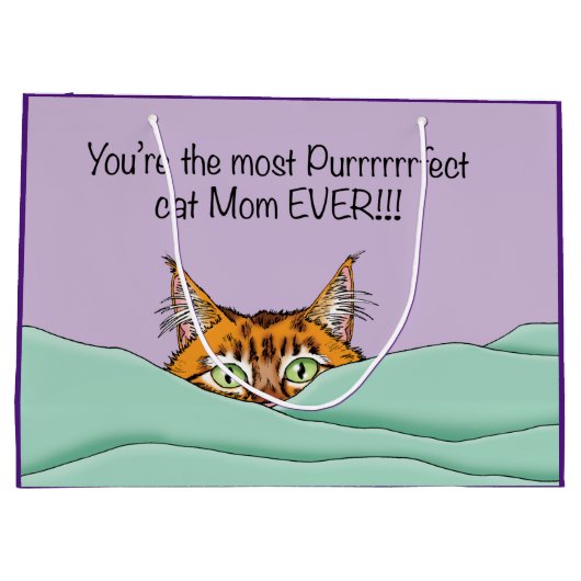 Beste kat mam ooit! Moederdag Groot Cadeauzakje (Achterkant)