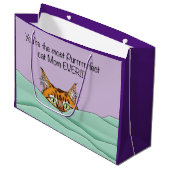 Beste kat mam ooit! Moederdag Groot Cadeauzakje (Voorkant Gekanteld)