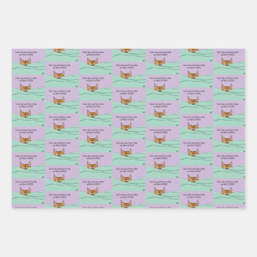 Beste kat mam ooit! Moederdag Inpakpapier Vel (Voorkant 3)