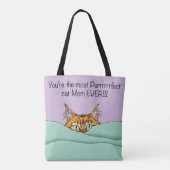 Beste kat mam ooit! Moederdag Tote Bag (Achterkant)