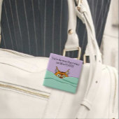 Beste kat mam ooit! Moederdag Vierkante Button 5,1 Cm