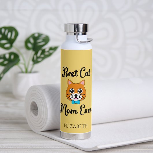 Beste kat mam ooit personaliseren waterfles (Yoga)