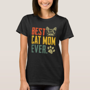 Beste kat mam ooit schattig kat mama moeders t-shirt