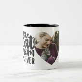 Beste kat mam ooit Schattigee foto naam Tweekleurige Koffiemok (Center)