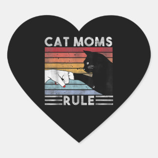 Beste kat mam ooit Shirt | CAT-regel | Kat Moms Hart Sticker