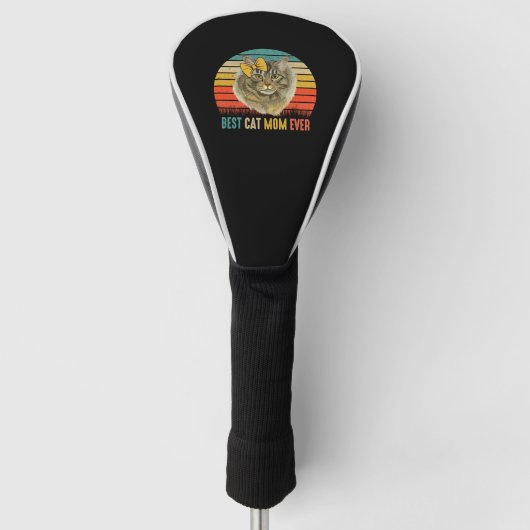 beste kat mam ooit TShirt Golfheadcover (Voorkant)