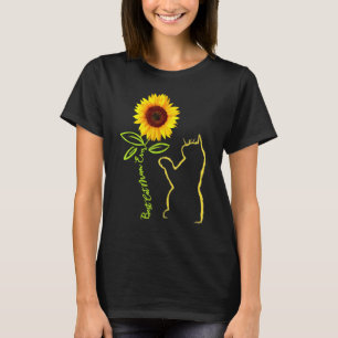Beste kat-mam ooit zonnebloem-Moederdag voor kat T-shirt