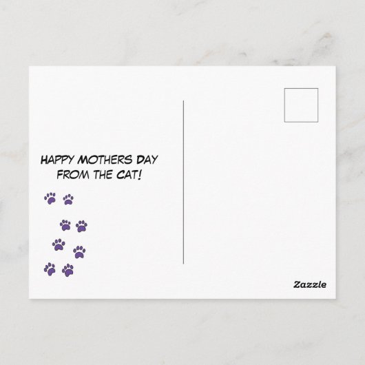 Beste kat mama ooit! briefkaart (Achterkant)