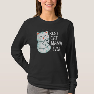 Beste kat mama ooit kat kat-kool t-shirt