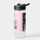 Beste kat moeder 4 foto naam roze grijs waterfles (Links)