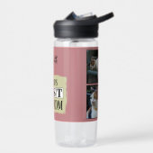 Beste kat moeder 4 foto naam roze groen waterfles (Links)