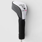 beste kat moeder golfheadcover (Schuin)