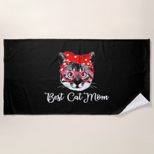 Beste Kat Moeder Katten Vrouwen Kat Moeder Motief Strandlaken