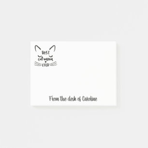 Beste Kat Moeder Kitten Liefhebber Kitty Katten Zw Post-it® Notes