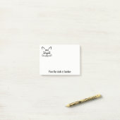 Beste Kat Moeder Kitten Liefhebber Kitty Katten Zw Post-it® Notes (Op bureau)