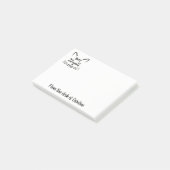 Beste Kat Moeder Kitten Liefhebber Kitty Katten Zw Post-it® Notes (Schuin)