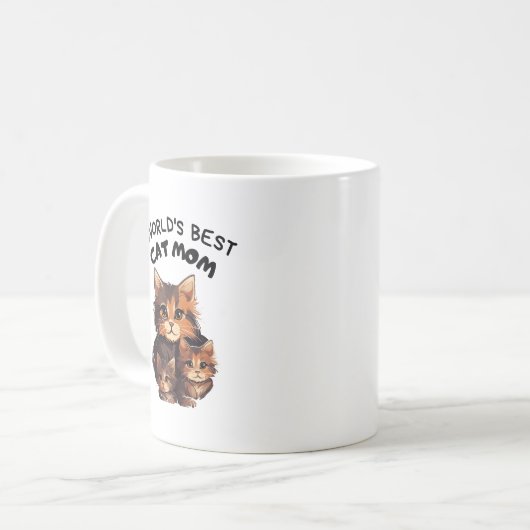 beste kat moeder koffiemok (Voorkant links)