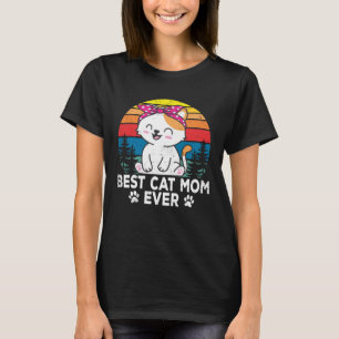 Beste Kat Moeder Leuke Katten Eigenaar Huisdieren  T-shirt