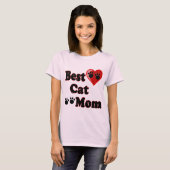 Beste Kat Moeder Merchandise voor Moeder's T-shirt (Voorkant volledig)