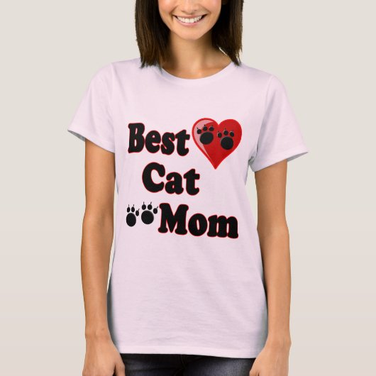Beste Kat Moeder Merchandise voor Moeder's T-shirt (Voorkant)