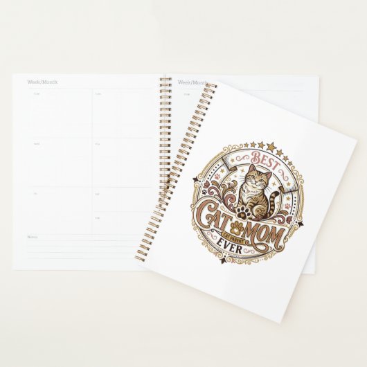 Beste Kat Moeder Ooit Kat Moeder Vader Ouder Vinta Planner (Display)