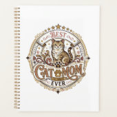 Beste Kat Moeder Ooit Kat Moeder Vader Ouder Vinta Planner (Voorkant)