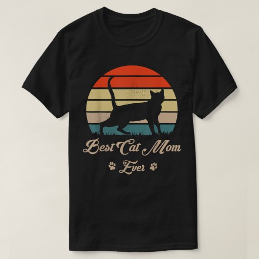 Beste kat moeder ooit moeder van katten t-shirt (Design voorkant)
