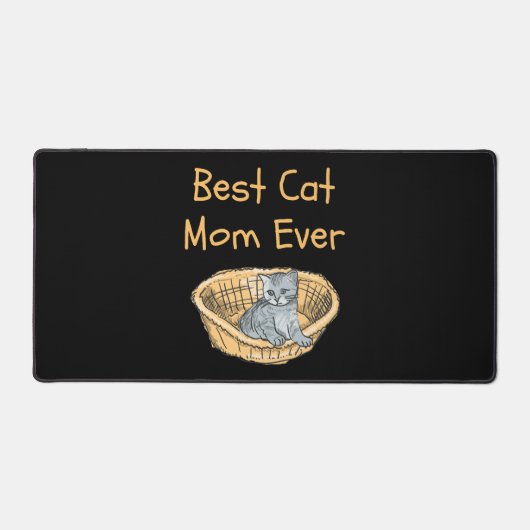 Beste Kat Moeder Ooit Vrouwen Kat Liefhebbers Moed Bureaumat (Voorkant)