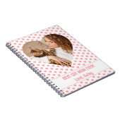 Beste Kat Moeder Roze Hart Patroon met Foto Notitieboek (Rechterzijde)
