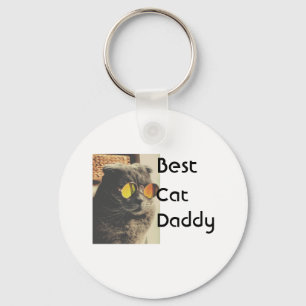 Beste kat moeder vader voeg kat foto naam cadeau s sleutelhanger