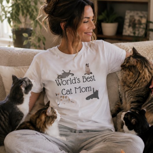 Beste Kat Moeder van de Wereld T-shirt