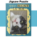 Beste kat moeder voeg foto blauw geel toe legpuzzel<br><div class="desc">Vier de puurste kattenmoeder in je leven met deze charmante puzzel! Dit doordachte geschenk is ideaal voor elk dierenvriend, met een schattig ontwerp op maat dat haar liefde voor haar katachtige vriend laat zien. Of ze nu een herinnering aan haar favoriete kattenmoment samenstelt of gewoon geniet van wat ontspannende downtime,...</div>