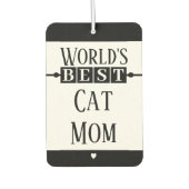 Beste kat moeder voeg foto zwart toe luchtverfrisser (Voorkant)