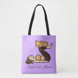 BESTE KAT MOEDER YOGA TOTE BAG